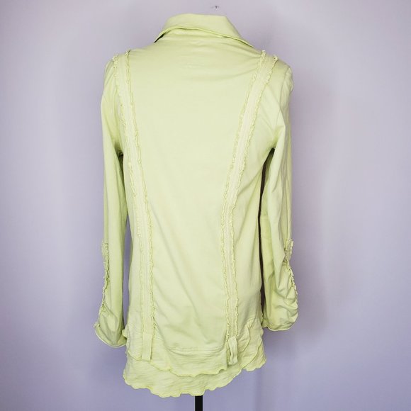 NEON BUDDHA Unique Boho Mixed Button Green Jacket - Picture 4 of 9